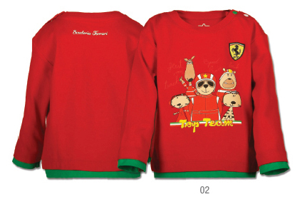 Ferrari Baby T-Shirt Top Team